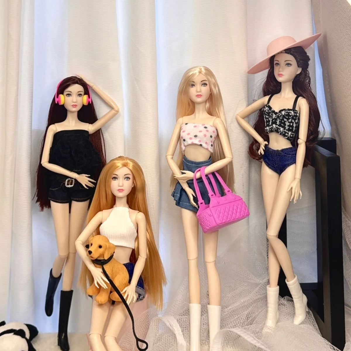 

1/6 Scale High Cold FR Supermodel Doll Toy Set Fashion Hottie Clothing 32cm Doll Joints Movable White Skin Girl Dress Up Toys