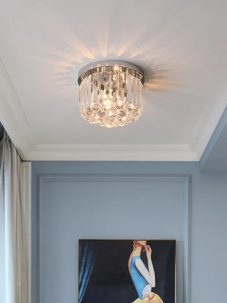 

Ceiling Lamp Hallway Aisle Light Post-Modern Light Luxury Crystal Cloakroom Modern Simple Balcony Corridor New Lamps