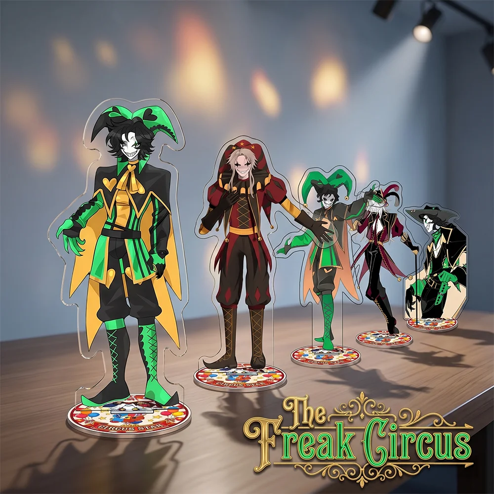 2026 NEW Game The Freak Circus 15CM Acrylic Stand keychain Anime Stand Pierrot Harlequin Fashion Desktop Home Display Decoration