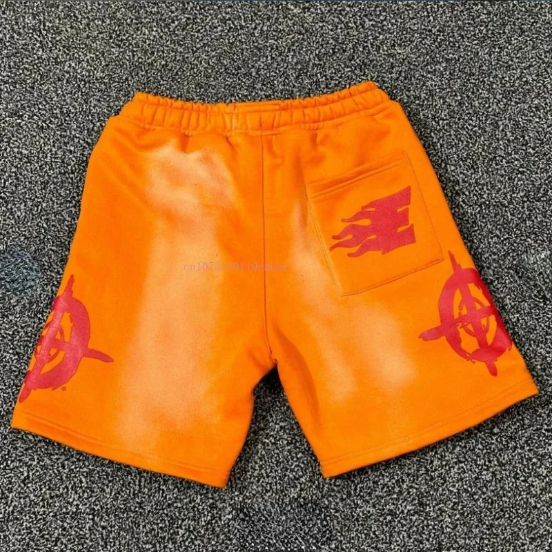 Ins Tide fünf Hosen Männer und Frauen American Retro Muster Druck Baumwolle Shorts y2k Sommer neue lose Street Style Paar Shorts