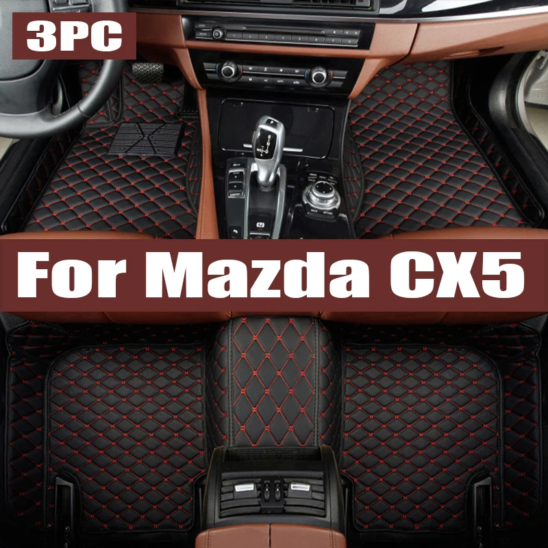 

TPE Custom Car Floor Mats For Mazda CX5 2017 2018 2019 2020 2021 2022 2023 2024 Waterproof Carpet Auto Interior trunk mat