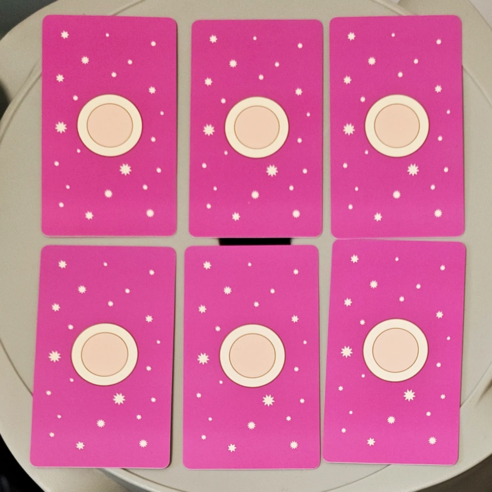 Soulmate Love Message Oracle Deck 56 Heartfelt Romance Cards 10.3*6cm for Twin Flame Readings Elegant Pink Oracle Cards