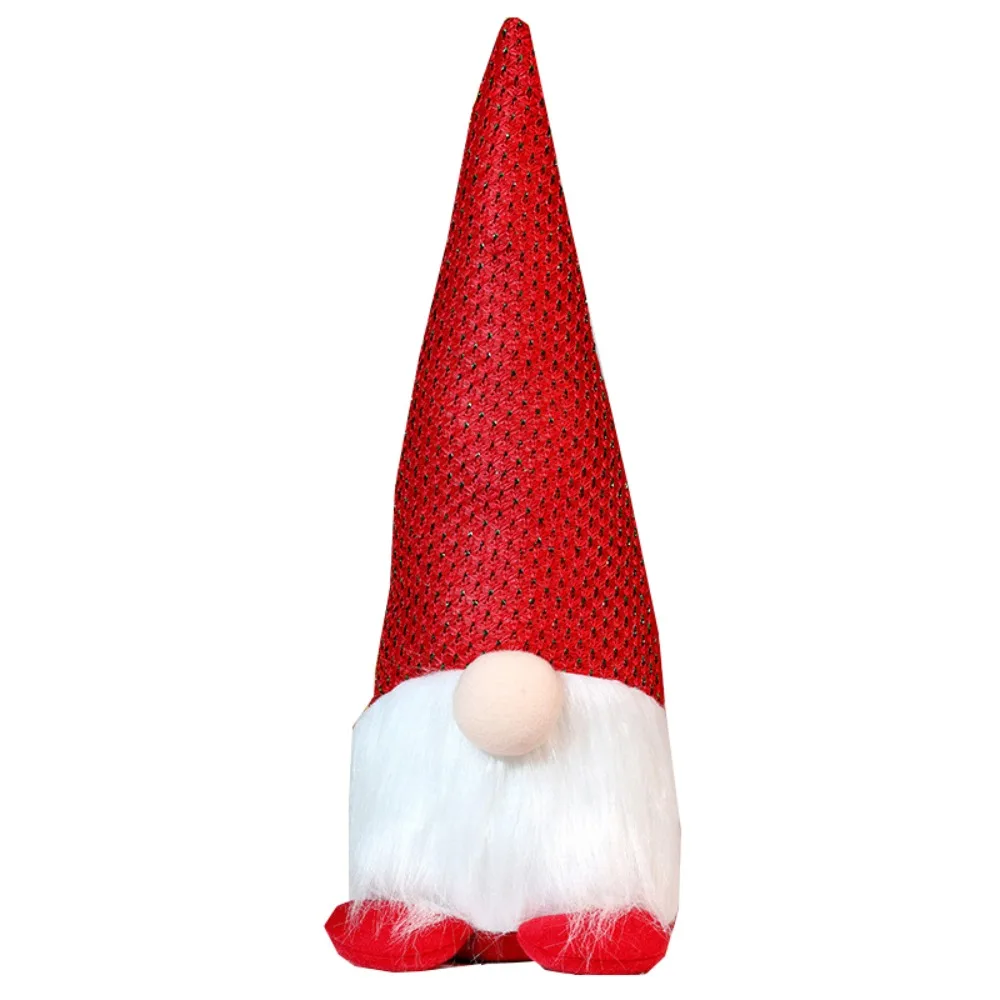 

Kawaii Christmas Glowing Gnome Doll Cartoon Exquisite Knitted Christmas Doll Creative Handmade Led Glowing Christmas Doll Home