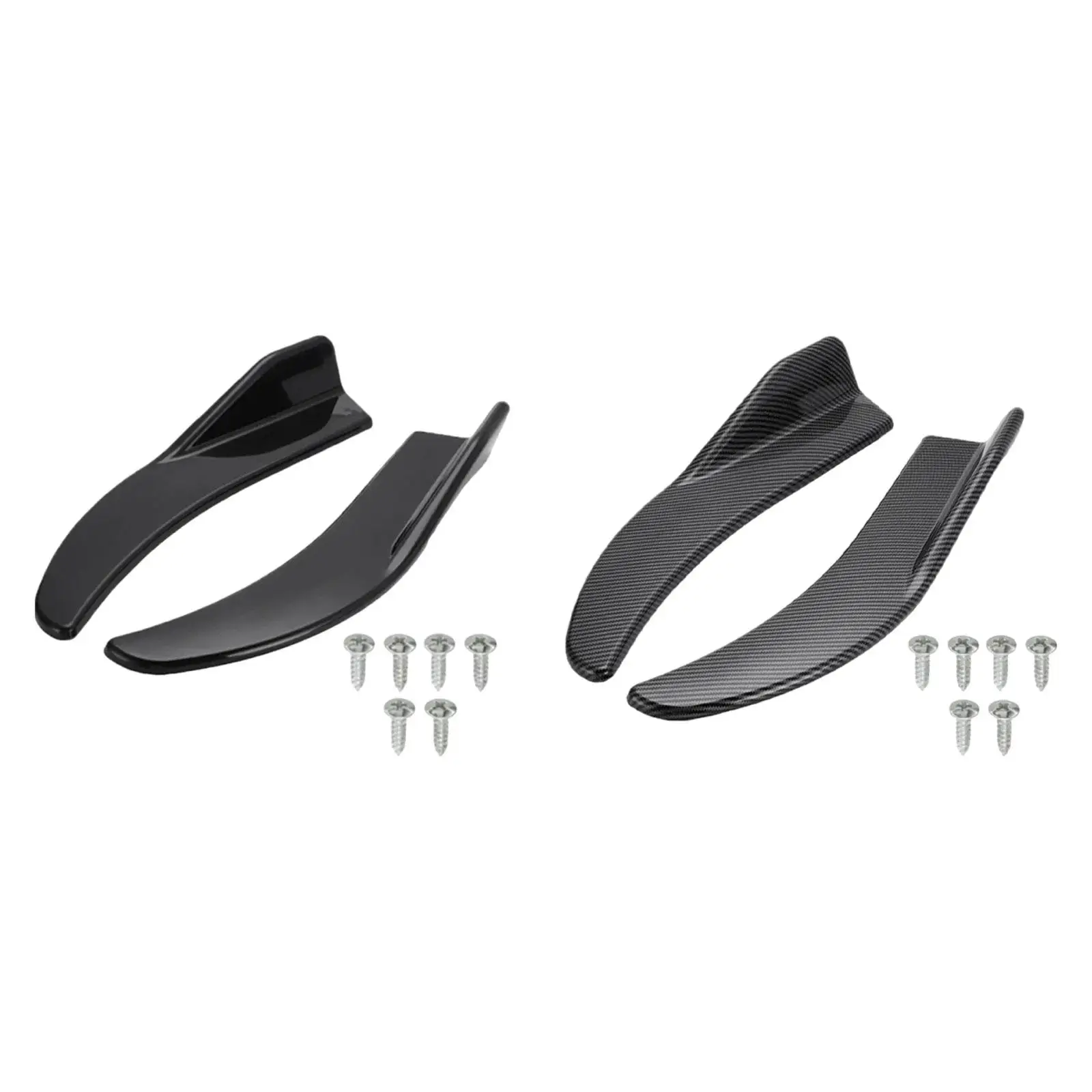 

Car Front Rear Corner Spoiler High Performance, Durability Easy to Install Professional 1 Pair Diffuser Splitter Anti Scratch