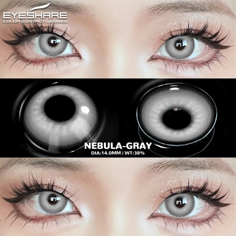 EYESHARE Cosplay Wit Gekleurde Contactlenzen 2 stks Crazy Red Contactlenzen Anime Zwarte Ooglenzen Halloween Schoonheid Make-up Lens