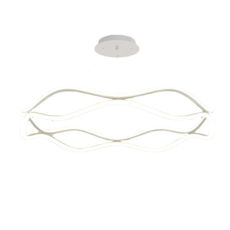 

Full spectrum living room chandelier led modern simple Nordic bedroom light luxury ring art main light