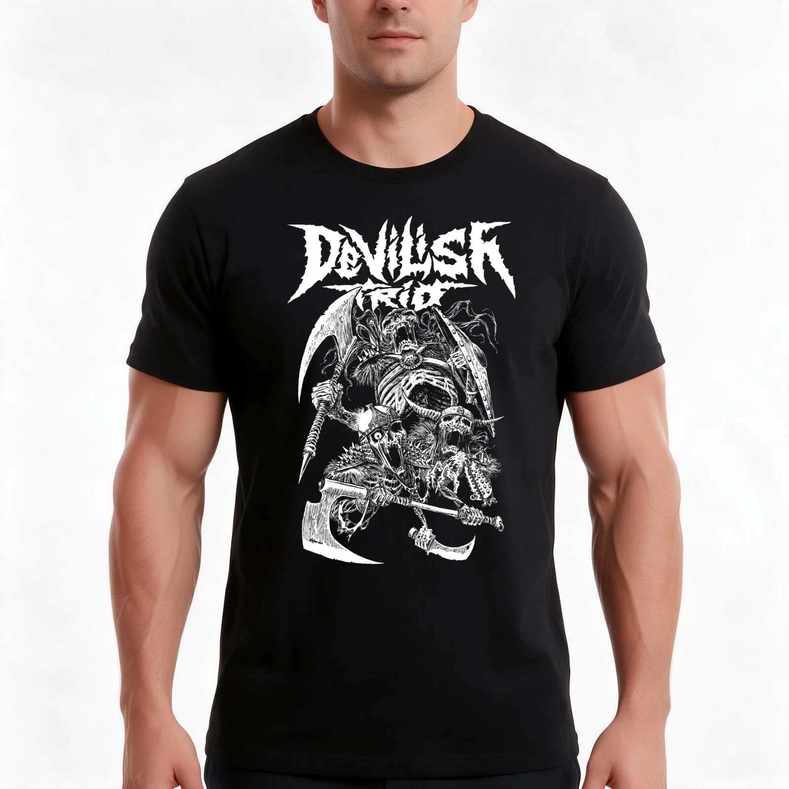The Devilish Phonk T-Shirt, Summer Casual Cotton Tee, Oversized Streetwear Tops, Vintage Graphic Print, Loose Fit Short Sleeve