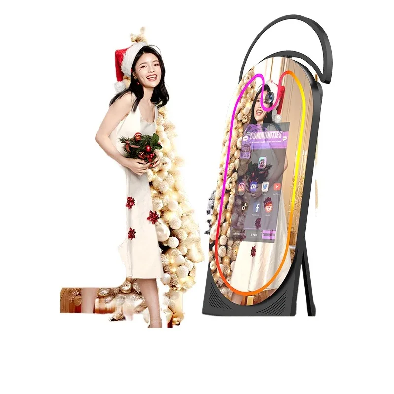 Mirror photo booth, fitness mirror, makeup mirror, mirror photo artifact