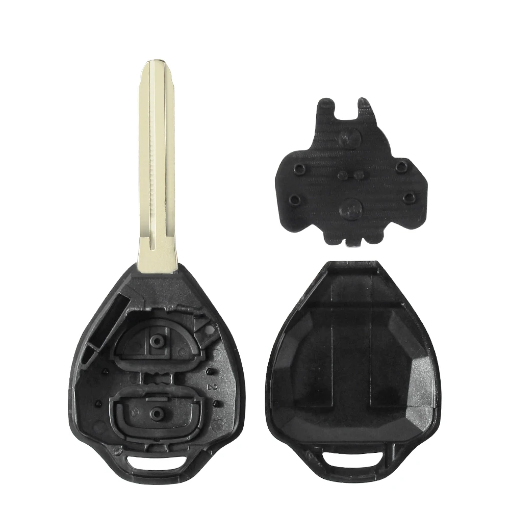 KEYYOU-Caso remoto chave do carro para Toyota, Camry 40, Corolla, Scion, RAV4, Avalon, Reiz 4Runner Key Shell, TOY43 lâmina, 2 botões, 3 botões, 4 botões