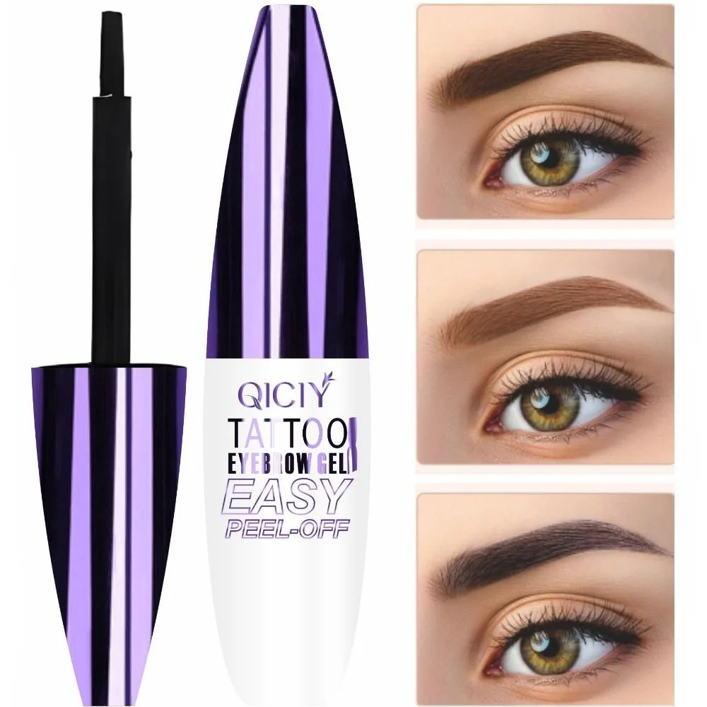 2 uds maquillaje de larga duración Peel Off crema de Gel para cejas resistente al sudor tinte de cejas a prueba de manchas crema de tinte de cejas impermeable chica