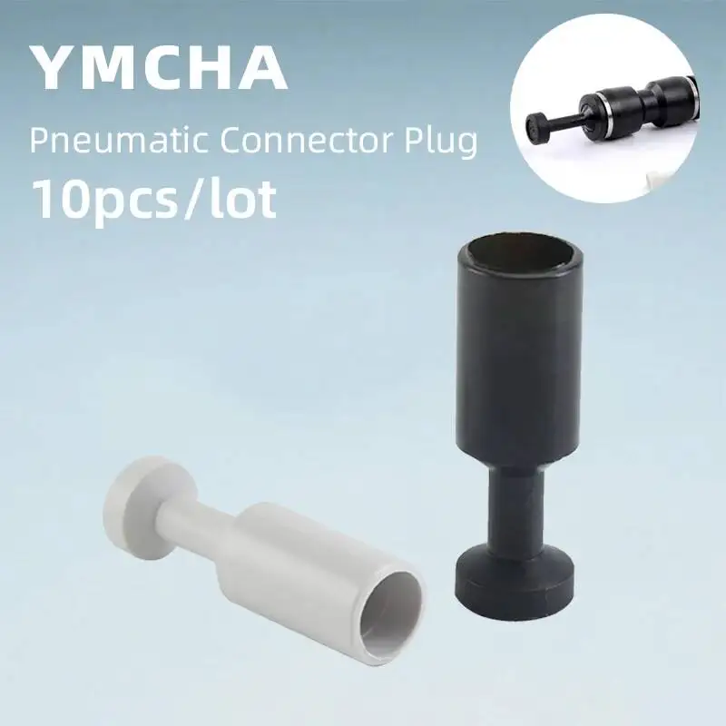 10pcs/lot Pneumatic Fittings Plug IPP Series Pipe Quick Connector Black/White 4mm/6mm/8mm/10mm/12mm/16mm