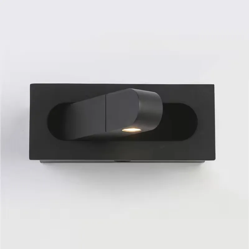 

Светодиодный настенный светильник, вращение на 350 градусов, 3 Вт, встроенный регулируемый угол, прикроватный светильник для чтения для спальни, встраиваемый складной светильник для домашнего декора, бра