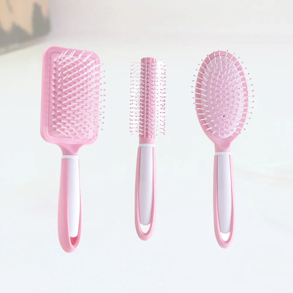 

3 Pcs Massage Comb for Women Hairbrush Children Mini Detangling Curly Jelly Color Small Brushing