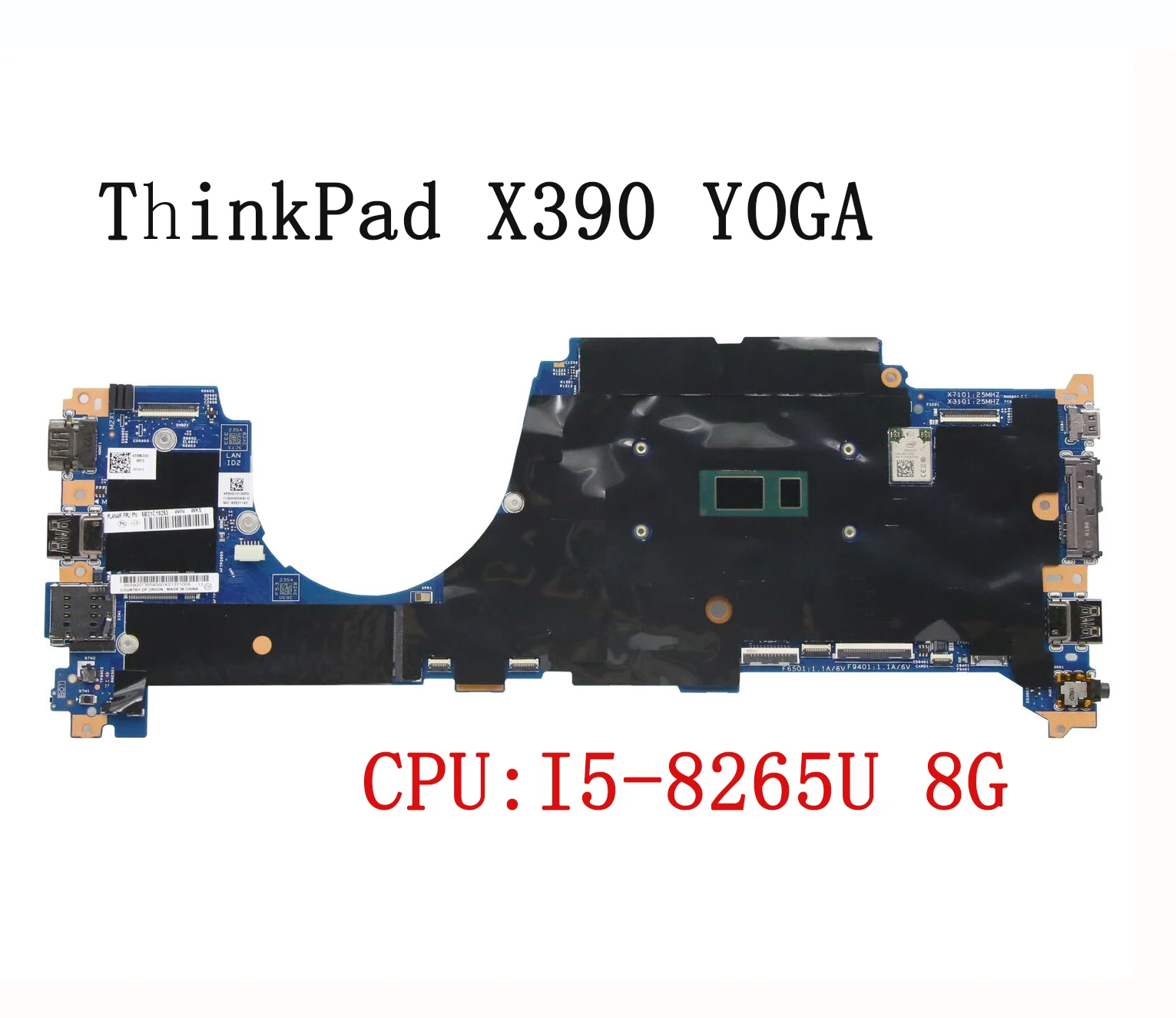 

Original For ThinkPad X390 Yoga LBB-1 18729-1 Motherboard i5-8265U 8G 5B21C15253 02HM863 5B21A41187