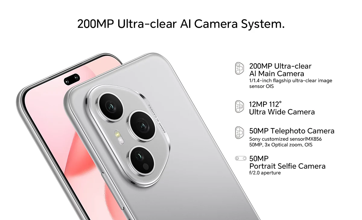 HONOR 400 Pro 5G Global Version Snapdragon 8 Gen 3 Smartphone 200MP AI Main Camera 6.7'' AMOLED Screen 6000 mAh 100W Wired