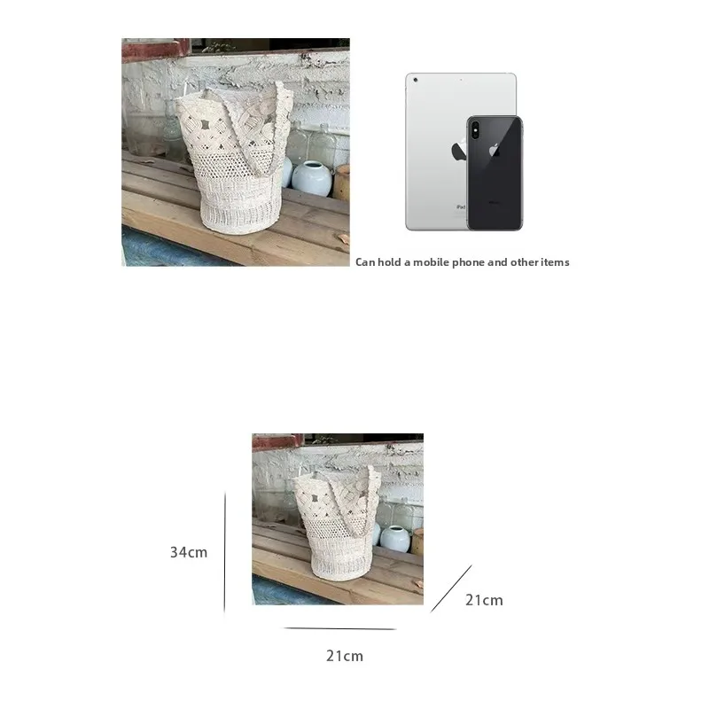 Trendy Handcrafted Bucket Bag Single Shoulder Bag Small  Style Women's Bag Soft Polyester  Winter 2025 New Model