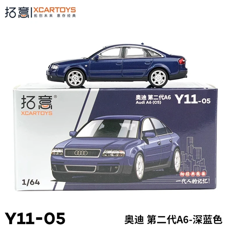 

XCARTOYS 1/64 Scale Second Generation A6 Y11-05 Dark Blue Alloy Car Model Classics Adult Souvenir Gift Hobby & Toys