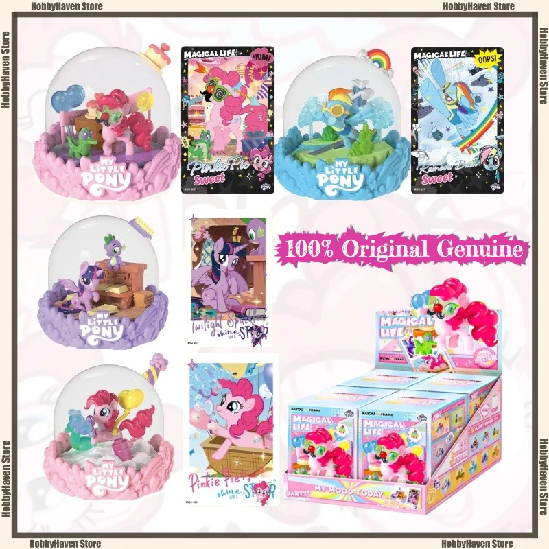 

In Stock Card Game My Little Pony Mini Scene Official Genuine Doll Peripheral Toy Ornaments Action FigureCollection Gift