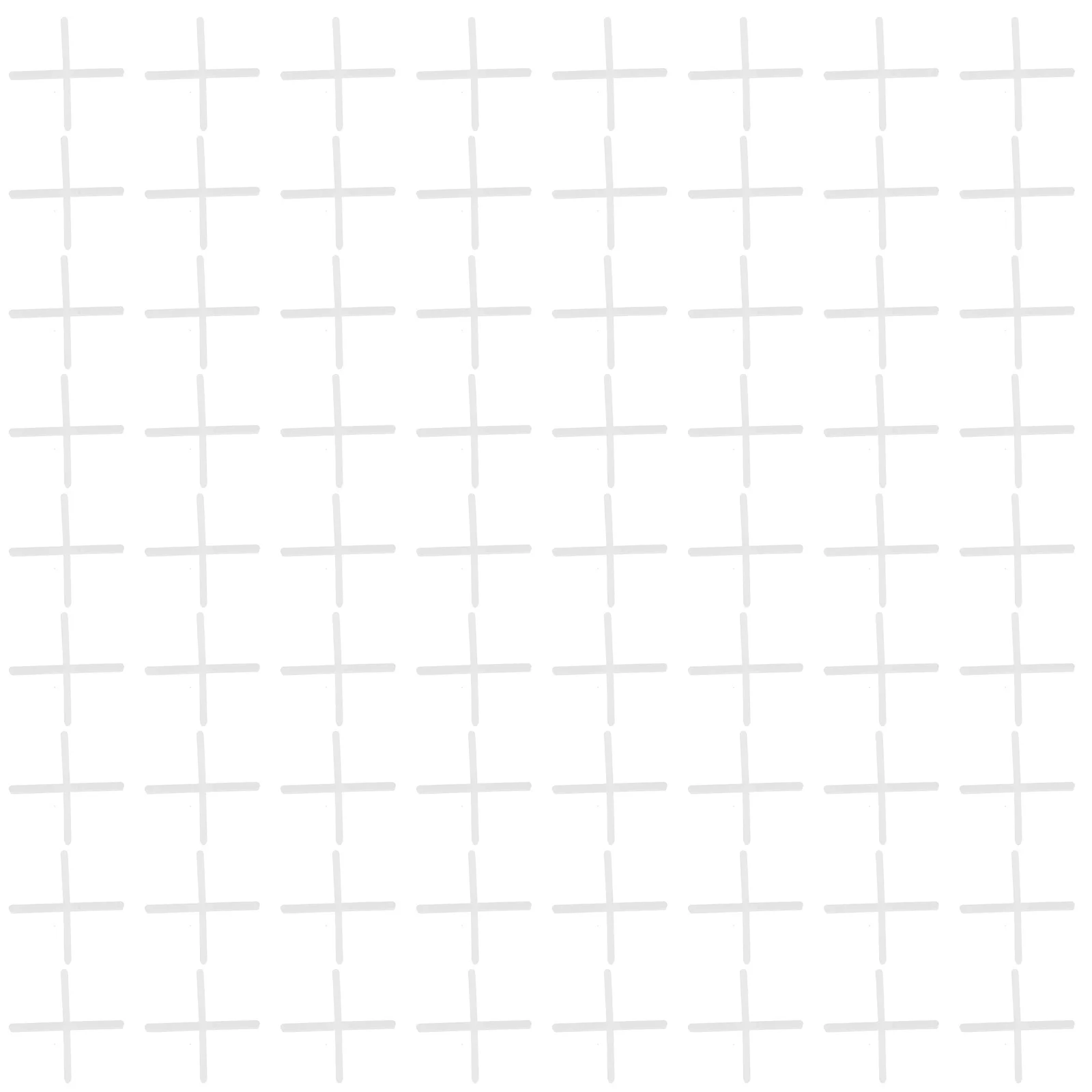 500Pcs Cross Tile Spacers Pe Durable Plastic Reusable Leveling Spacers for Home Construction Tile Installation