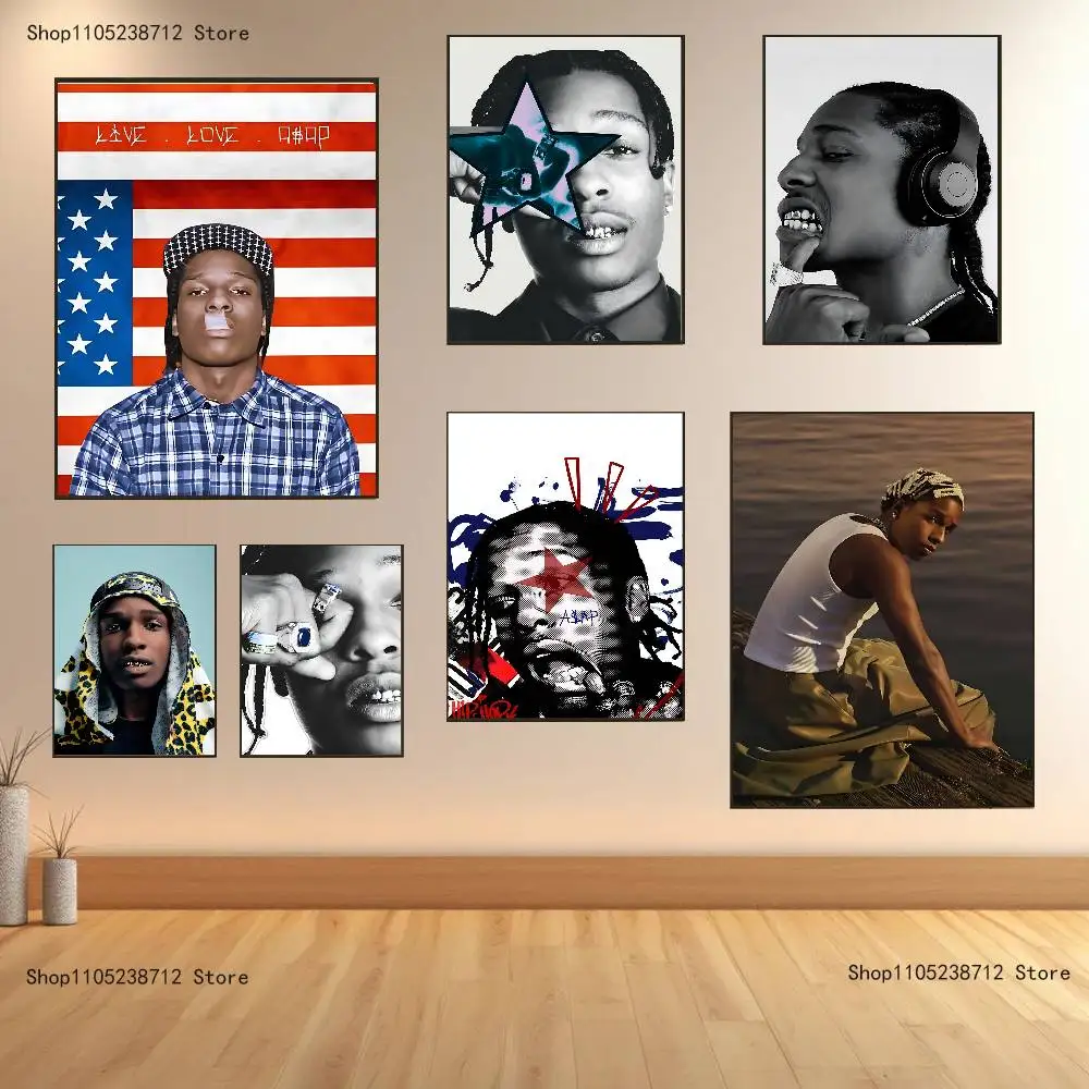 

A-Asap R-Rocky Poster Prints Wall Art Picture Painting Gift Living Room Restaurant Bar Large Dec Sticker