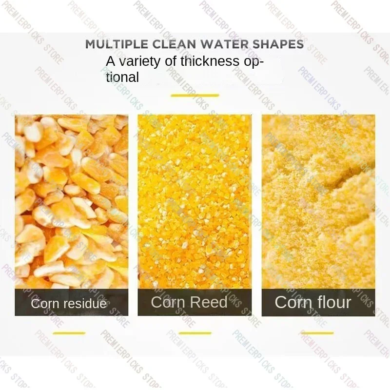 1500W Type Dry and Wet Soybean Grinder Superfine Grinding Corn Rice Wheat Flour Crusher Pulverizer Feed Mill Machine