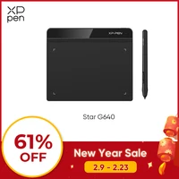 Tableta gráfica XPPen Star G640, versión B, tableta de dibujo Digital de 6 pulgadas para juego OSU, arte, reunión educativa en línea, 8192 niveles