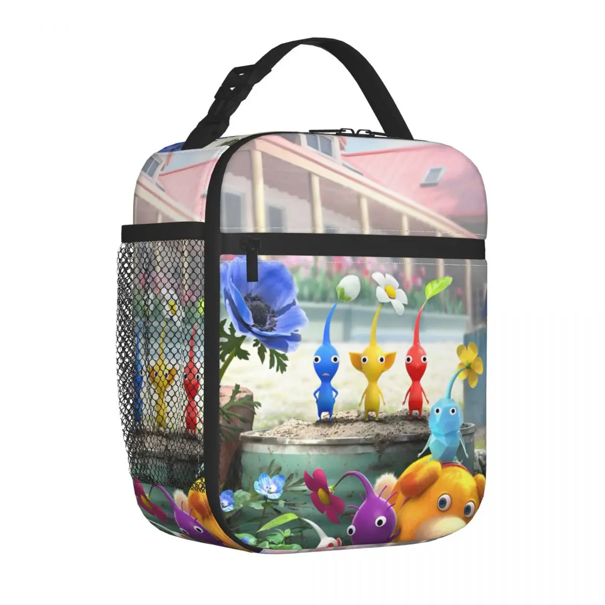 

Игровой мультфильм, милый Pikmin, термоизолированная сумка для обеда для офиса, портативный контейнер для еды, сумки-холодильник, термокоробки для обеда