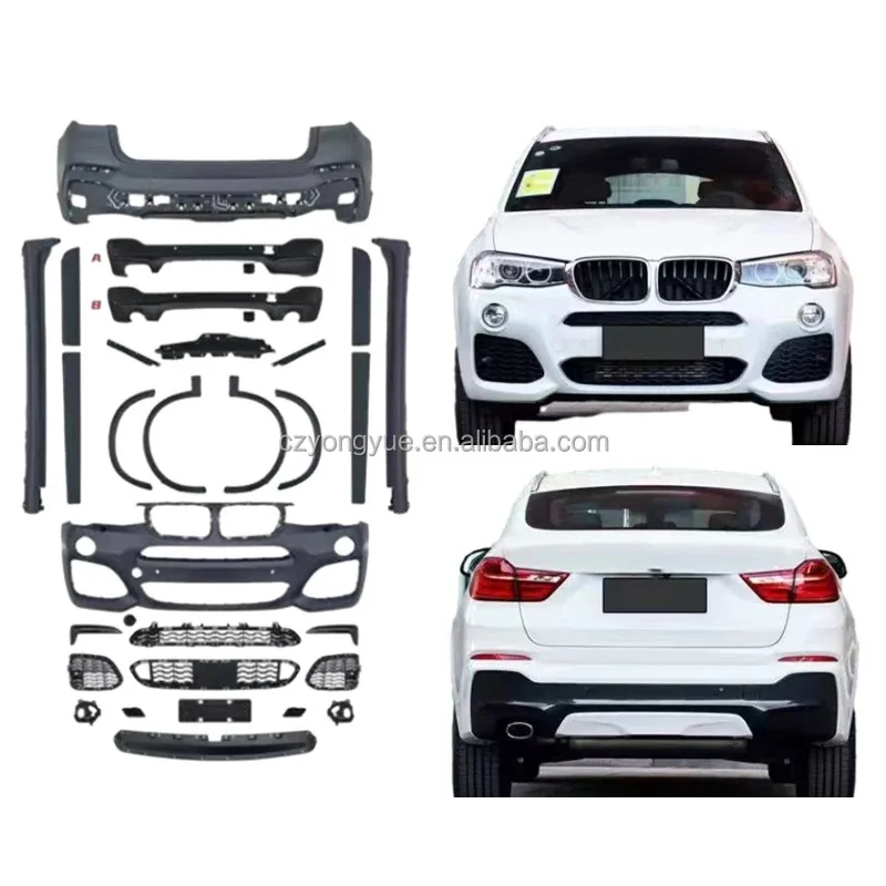 

Обновленный комплект модификации X4 F26 M Tech Bodykit, передний и задний бампер, обновленный комплект кузова M-Tech для S X4 F26 2014 2015 2016