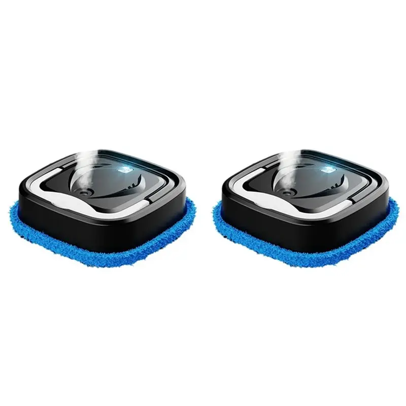 

【PRACTICAL ITEM】2X Mopping Robot Electric Solar Home Solar Care Robot Is Charged By USB And Has The Function Of Humidifier