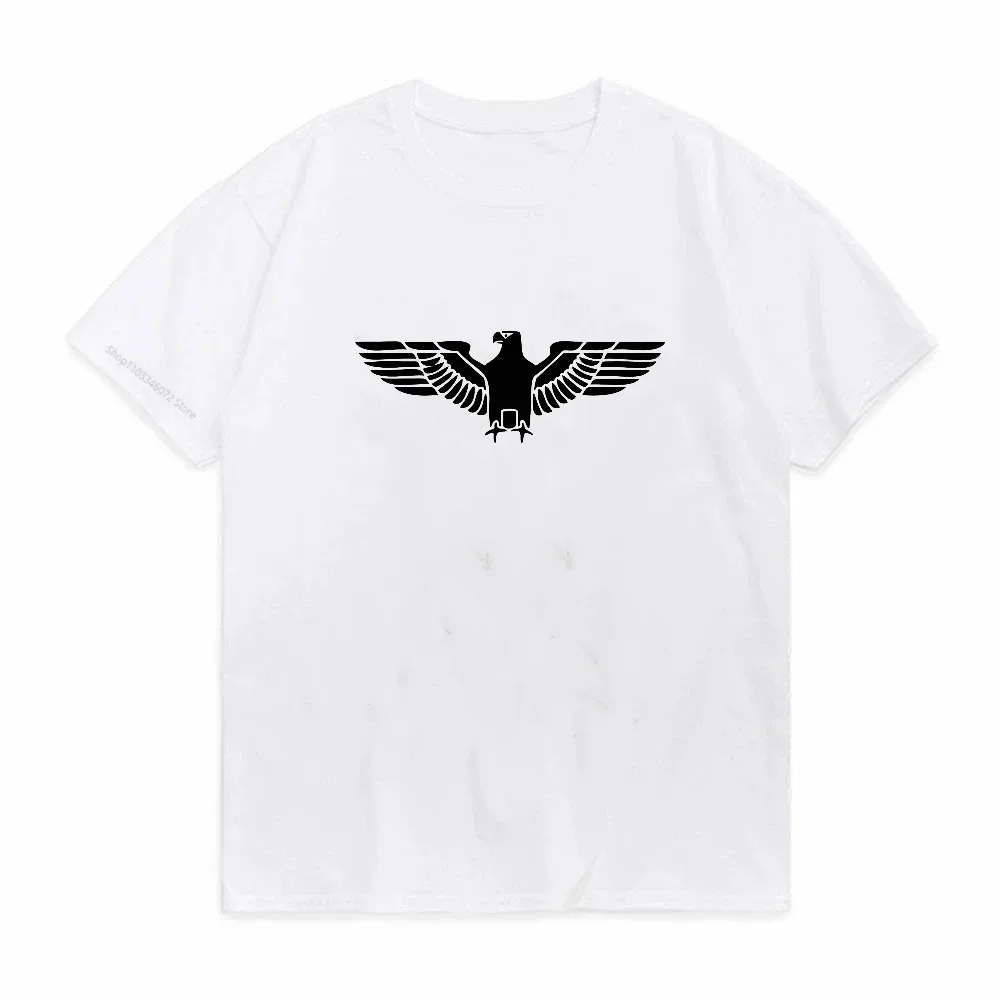 T-Shirt mit Adler-Grafik, für Herren und Damen, modisch, lässig, Baumwolle, kurzärmelig, Sommer, atmungsaktiv, Rundhals-T-Shirt – Detail 4