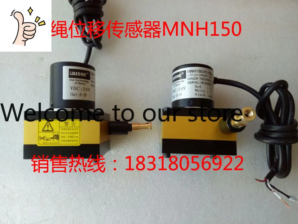 MINUO MNH150-1500MM-G Absolute Encoder Output Rope Displacement Sensor, Rope Ruler