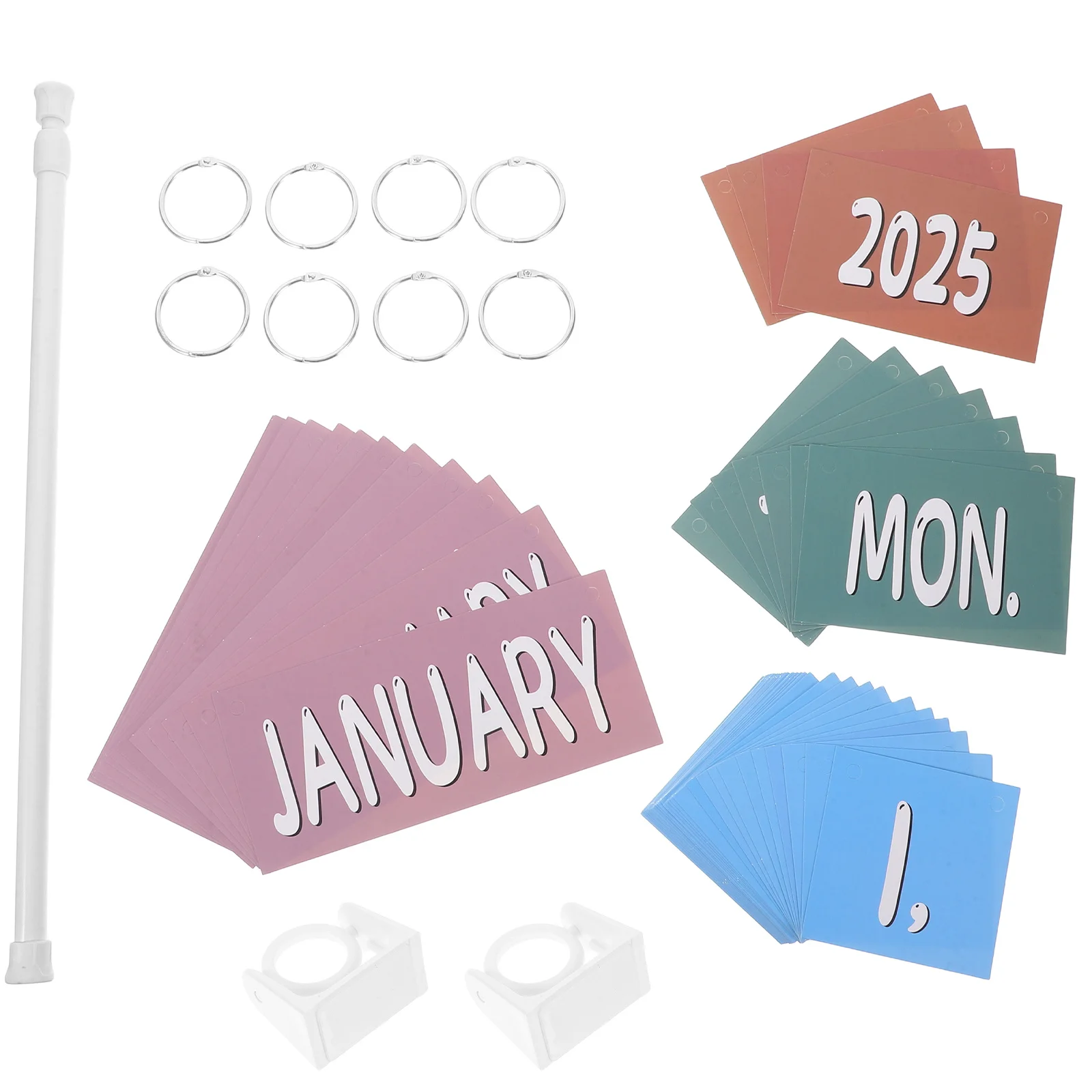 

Набор из 1 винтажного настенного календаря-доски для заметок в стиле бохо для класса, 2025-2028 гг., школьные принадлежности, декор