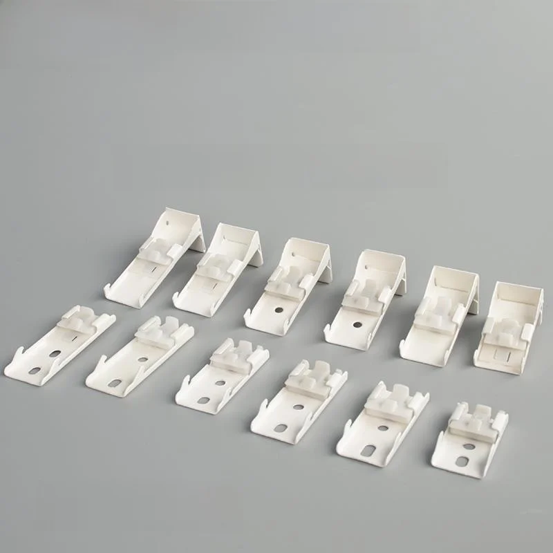 Aluminum Alloy Curtain Track Installation Code Side Mount Top Mount Wall Code Straight Bend Old Style Curtain Track Support Fix