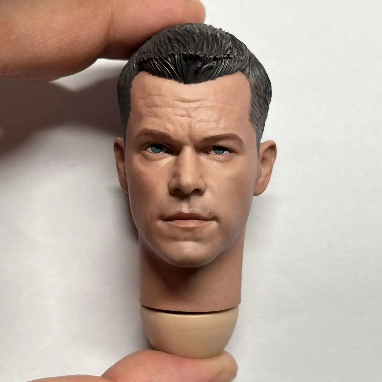 

1/6 Scale Matt Damon Male Head Sculpt Star Male Soldier Head Carving Fit 12'' Action Figure Body Game TOys