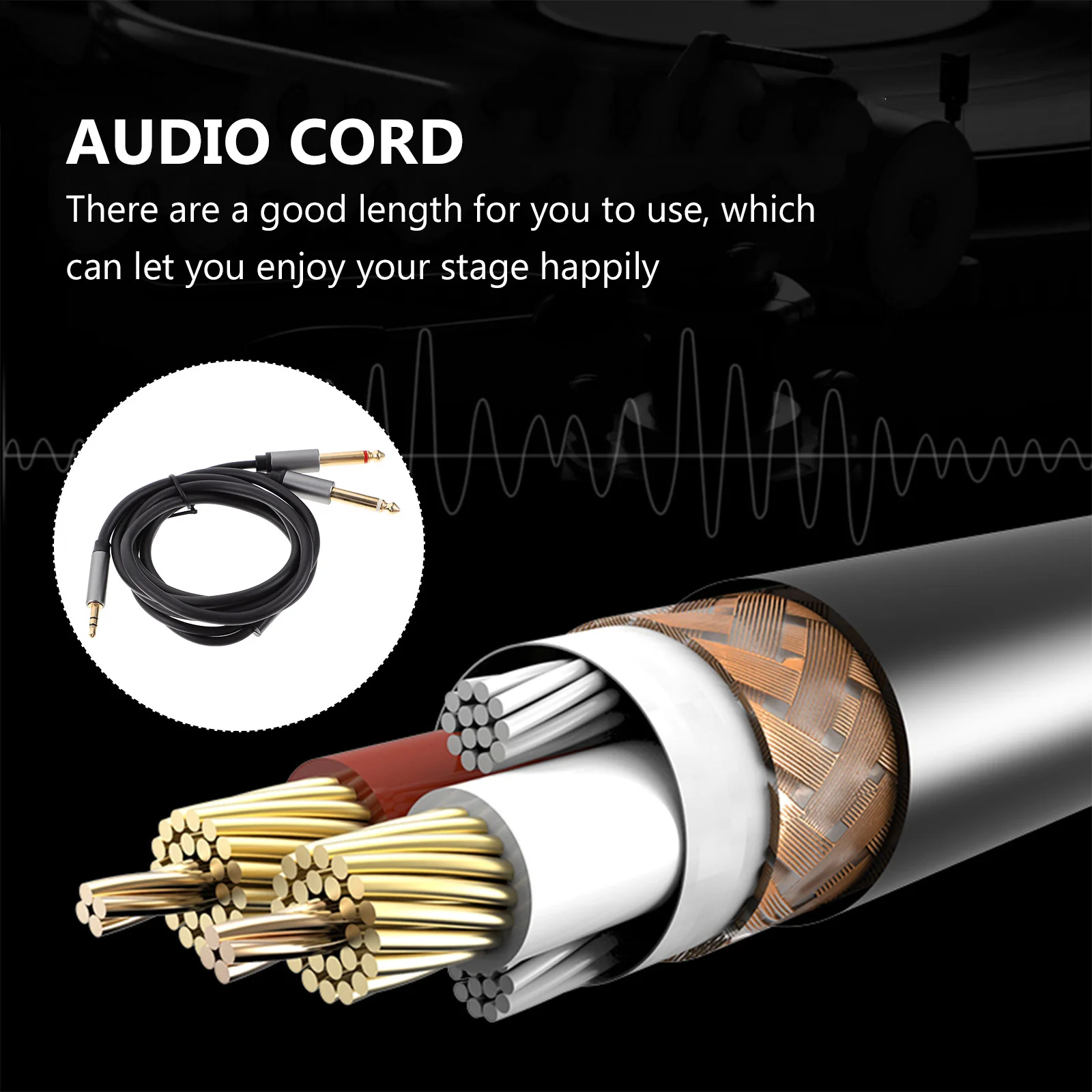 

Audio Cable 6.5Mm To 3.5Mm Aluminum Alloy Connector High-Fidelity Sound Transmission For Speakers Headphones Car Stereo