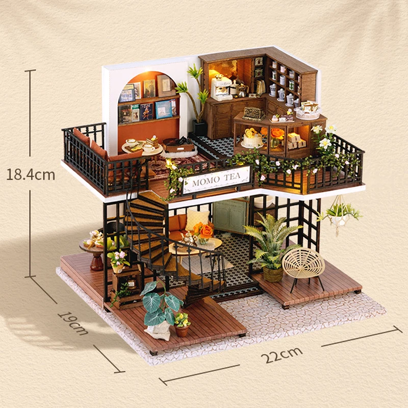 Doll House Handmade 3D Puzzle Making Building Model Kit Production And Assembly Room Toys Wooden Crafts DollHouse Birthday Gifts