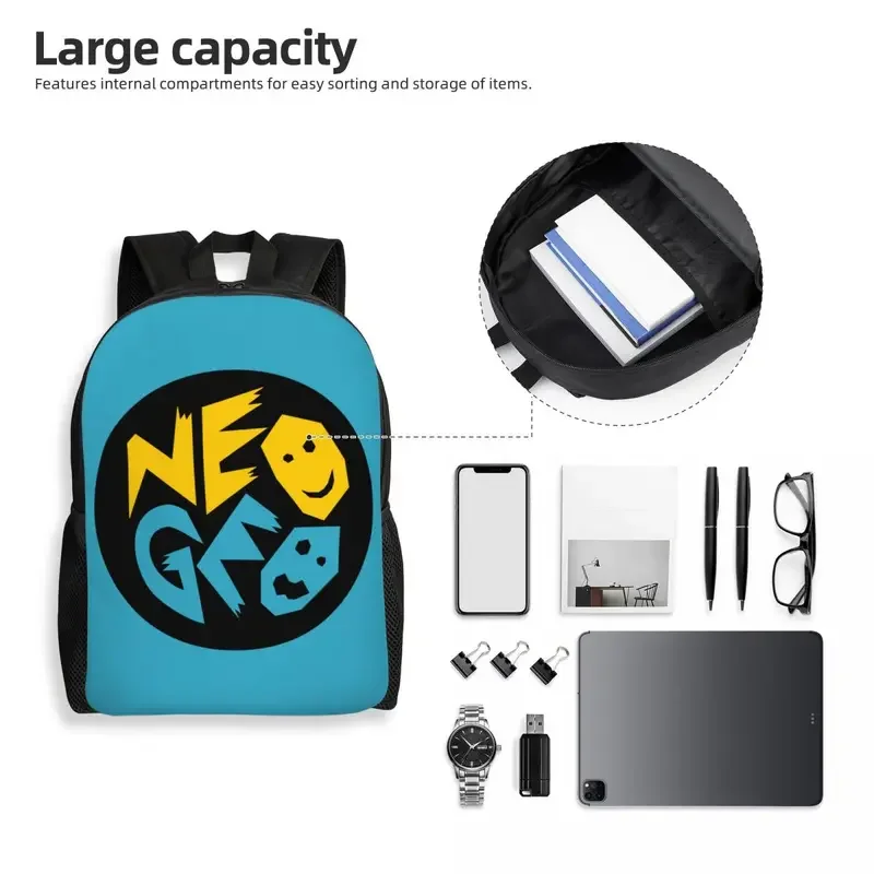 Customized Neogeo Arcade Backpack for Women Men Waterproof School College Bag Print Bookbag