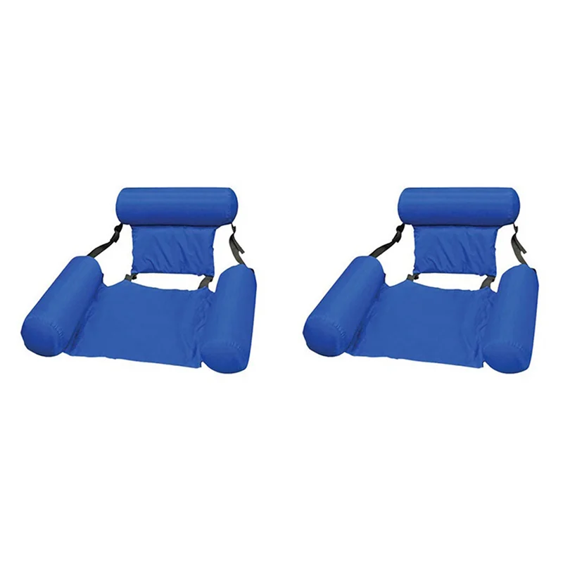 ABKV-2X نفخ تعويم صف كرسي عائم مسند الظهر كرسي أريكة تتحول لسرير عائم في الهواء الطلق نفخ السباحة كرسي عائم #3