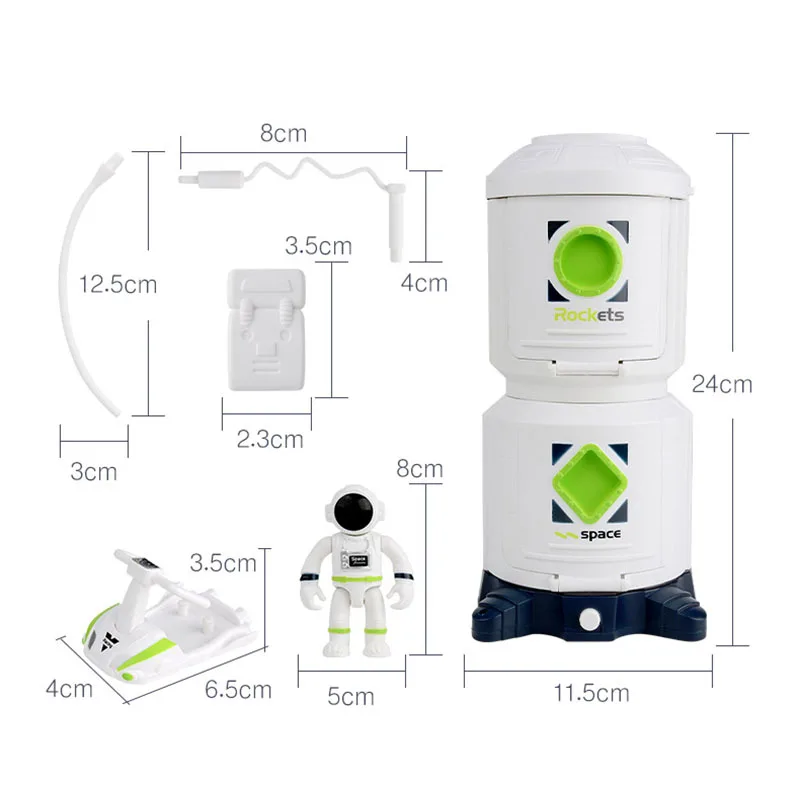 Space Rocket Toy Astronaut Spaceship Toy Kids Early Education Toy Birthday Gift For Boys Girls