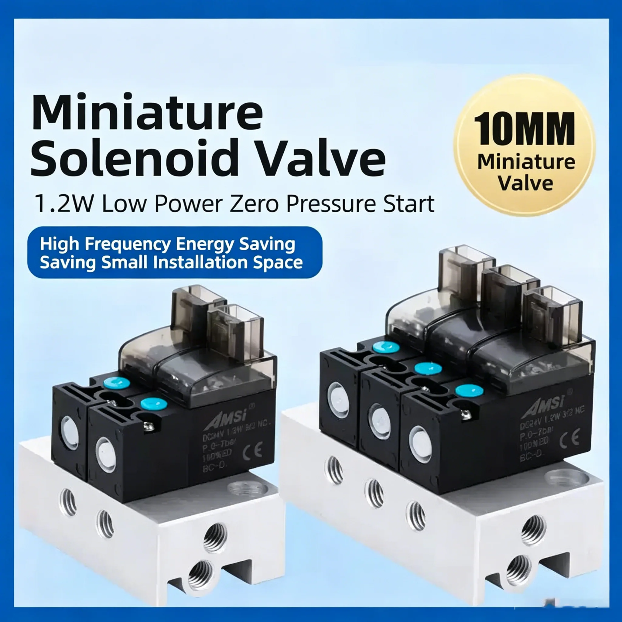High-frequency Micro Solenoid Valve 2-position 3-way Vacuum Pneumatic Valve Mini Pneumatic Valve With Low Power Consumption