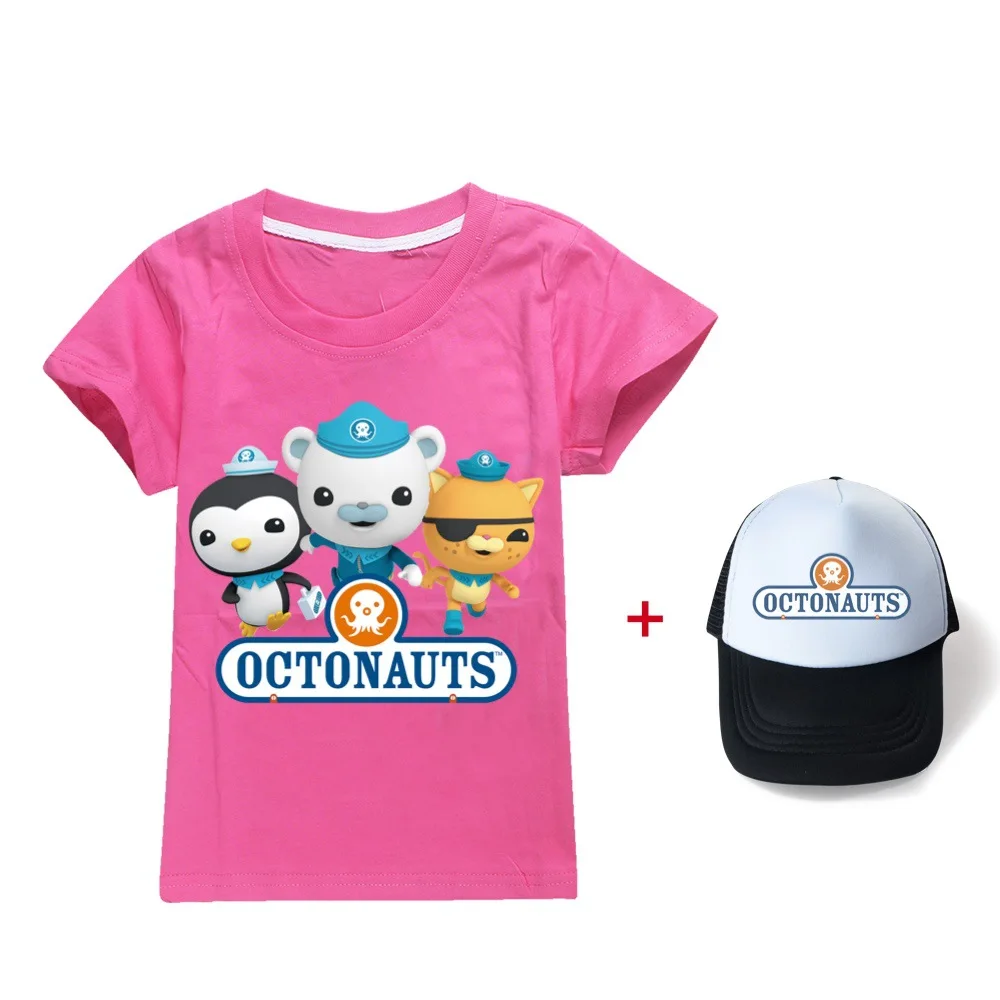 Desenhos animados Octonauts 3D Print T-shirt para crianças, manga curta, O-neck, camisetas engraçadas, roupas para meninos e meninas, roupas da moda, presente de verão