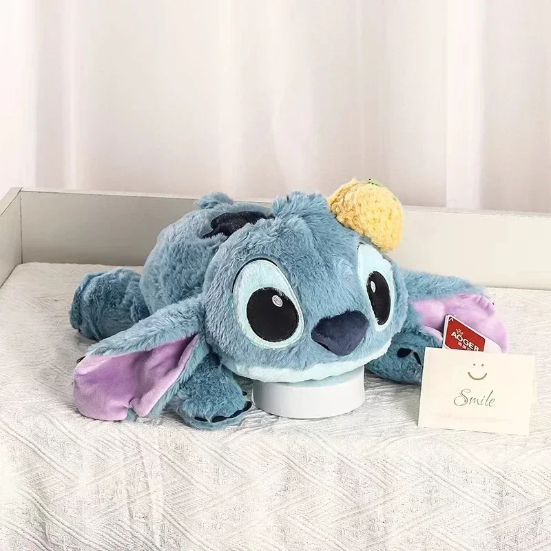 38CM-45CM Disney Lilo & Stitch Doll Ice Cream Cartoon Angel Plush Toy Cute Anime Soft Stuffed Kawaii Children's Birthday Gift