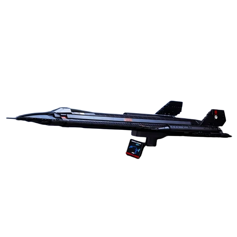 Military Series MOC Fighter SR-71 Blackbird Assemble Building Blocks Airplane Model Originality Brick Collector Sets Toy Gifts