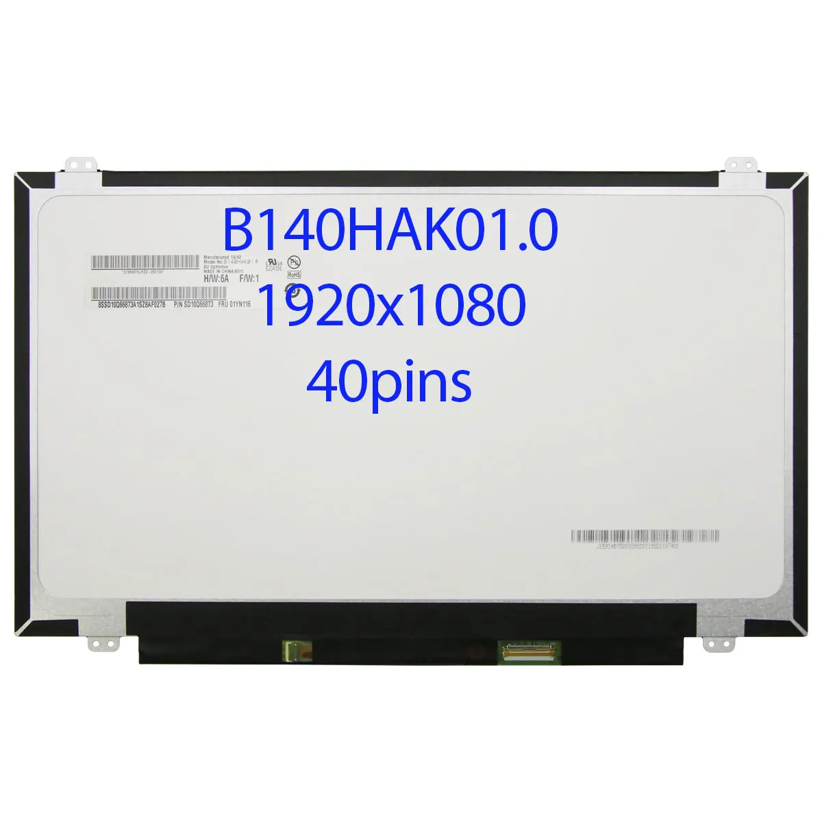 

14.0"inch Laptop LCD Touch Screen B140HAK01.0 Fit NV140FHM-T00 R140NWF5 R1 R6 For Lenovo ThinkPad T470P T470S T470 T480 T480S