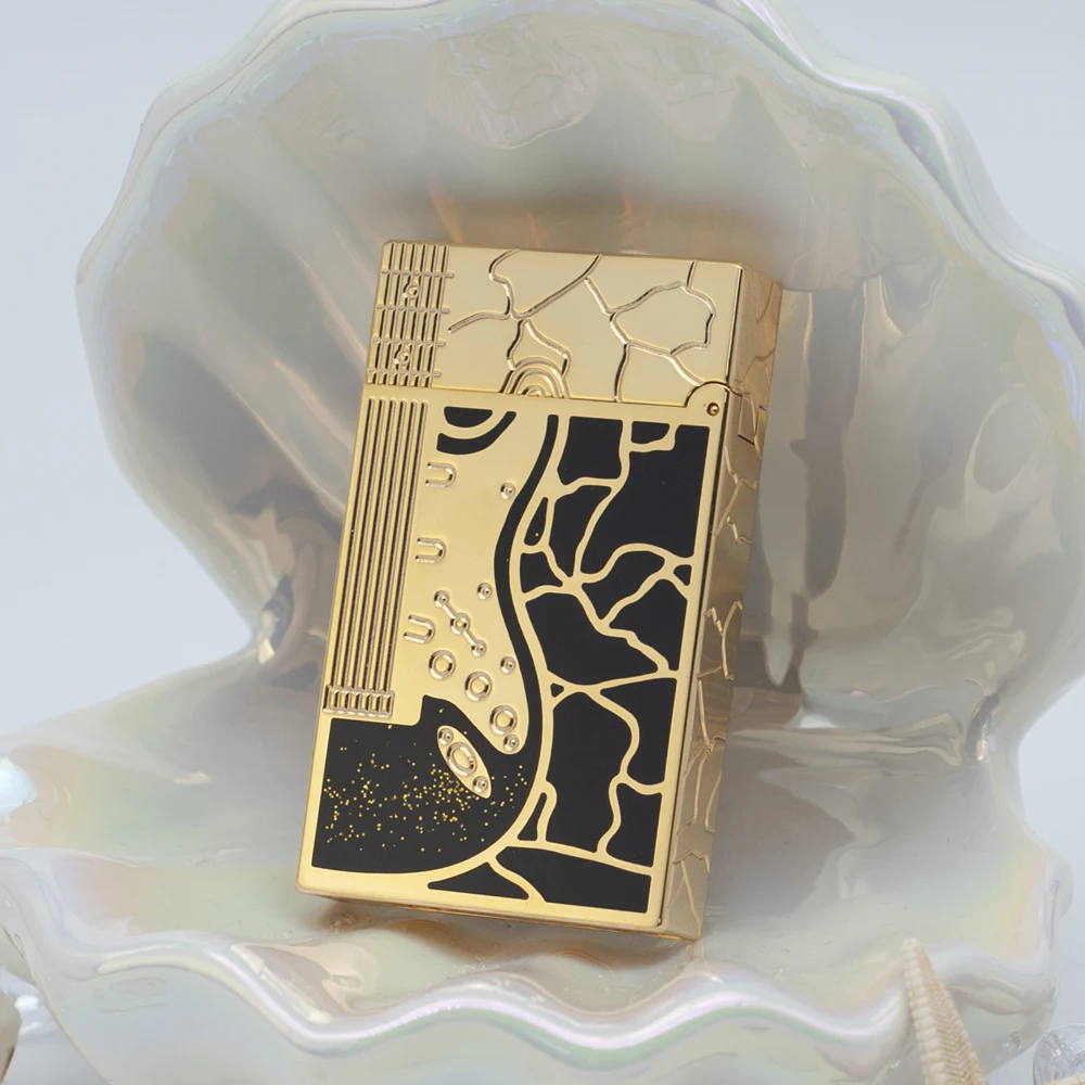 ولاعات السجائر للمدخن لينة لهب 100% النحاس مشرق الصوت ولاعة السيجار التبغ التدخين ملحق طبعة محدودة رجل هدية