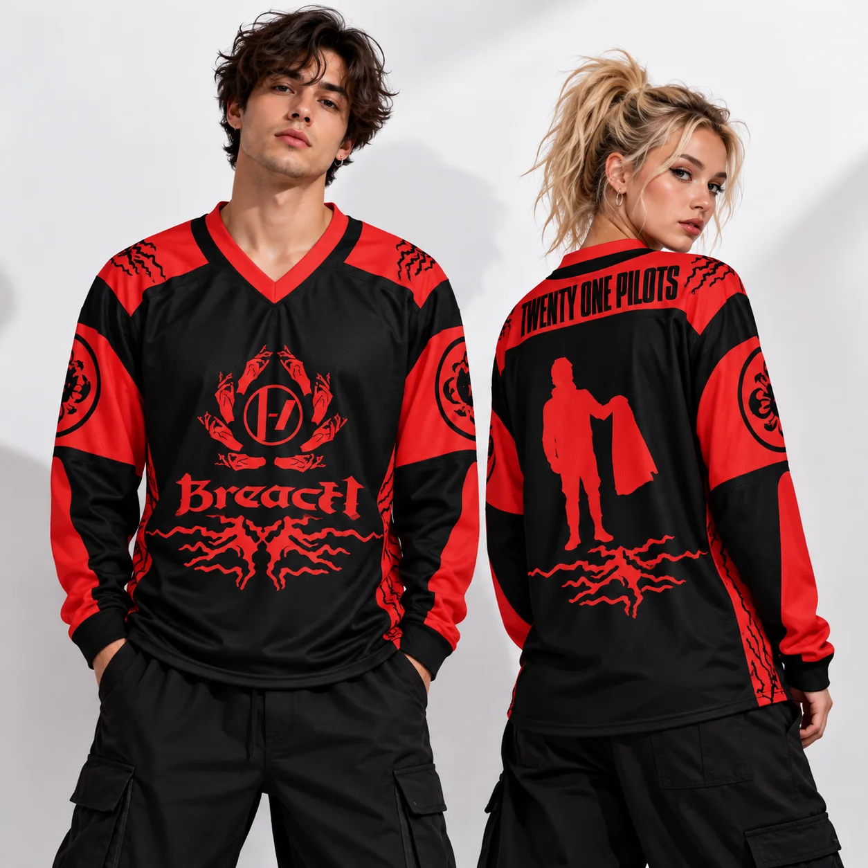 Twenty One Pilots Bandito Trench Rock Band Sports Y2K Music Festival Fans Breathable Casual Street Wear T-shirt Unisex T-shirt - view 3