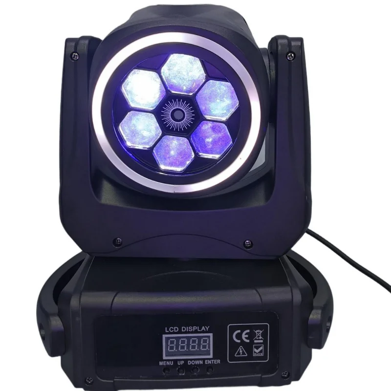 

New 6-Piece Bee Eye Laser Moving Head Light with Aperture for Performances, KTV, Bars, Rotating Effect Light, Stage Light