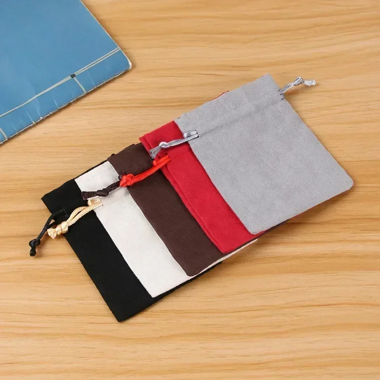 

5 шт./партия, бархатные мешки для упаковки ювелирных изделий