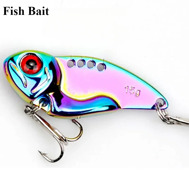 

7g 10g 12g 15g Easyfish New Metal VIB Spoon Wobbler Fishing Lure Fishing Tackle Bass Crankbait Vibration Spinner Sinking Bait