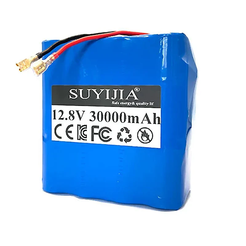 12.8 V 30Ah New 33140 Lifepo4 Battery Pack 4S2P Large Capacity 30A Same Port BMS Suitable for Electric Boat UPS Power Tool Drone